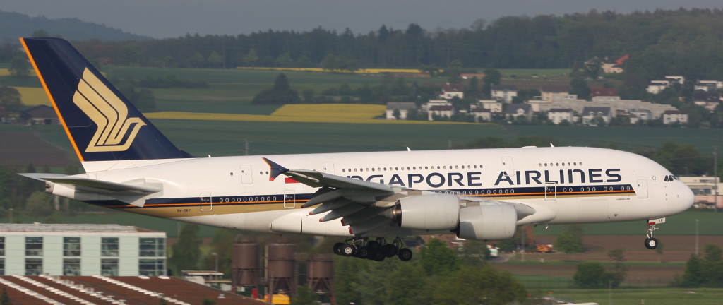 Airbus A380-800 Singapore Airlines, 09/05/10, ZRH